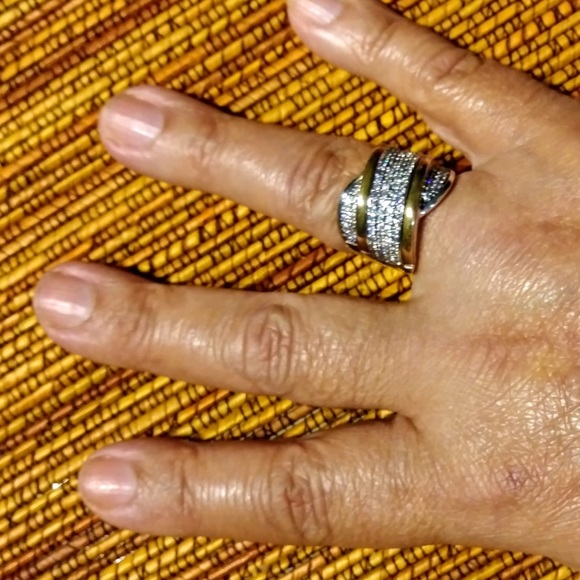 Fine Ring Silver 925 Gold 18K & Cubic Zirconia - 8
